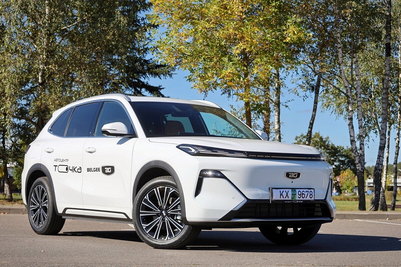 Первый белорусский кроссовер, который приедет в Россию. Живые фото Belgee X80, который расходует от 6,4 до 10 л/100 км