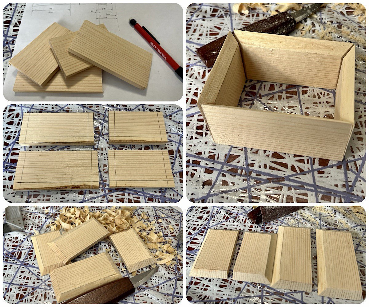 Рис.3. Изготовление боковин корпуса.