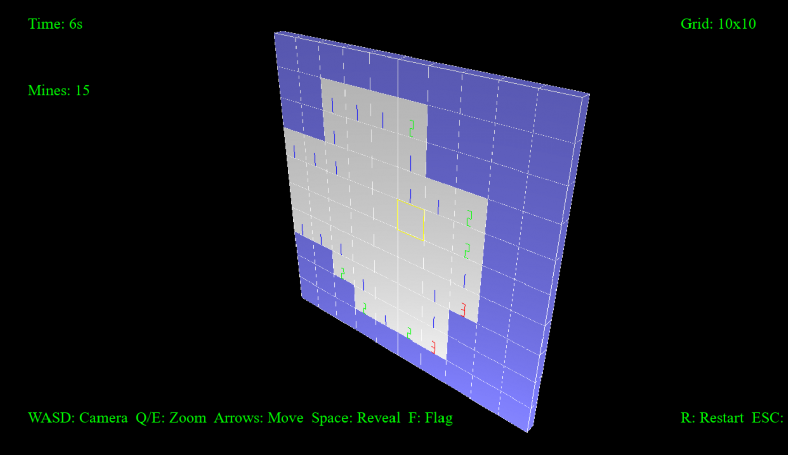 пример вывод игрового поля