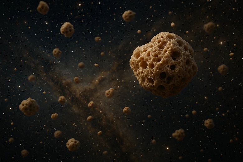 Космическая пыль оказалась более пористой и губчатой, чем предполагали учёные
