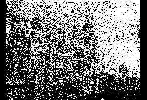 Та же самая фотография с дизерингом для отображения на монохромном Apple II