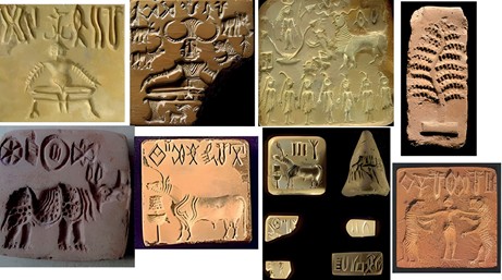  Рисунок 1. Хараппские печати.