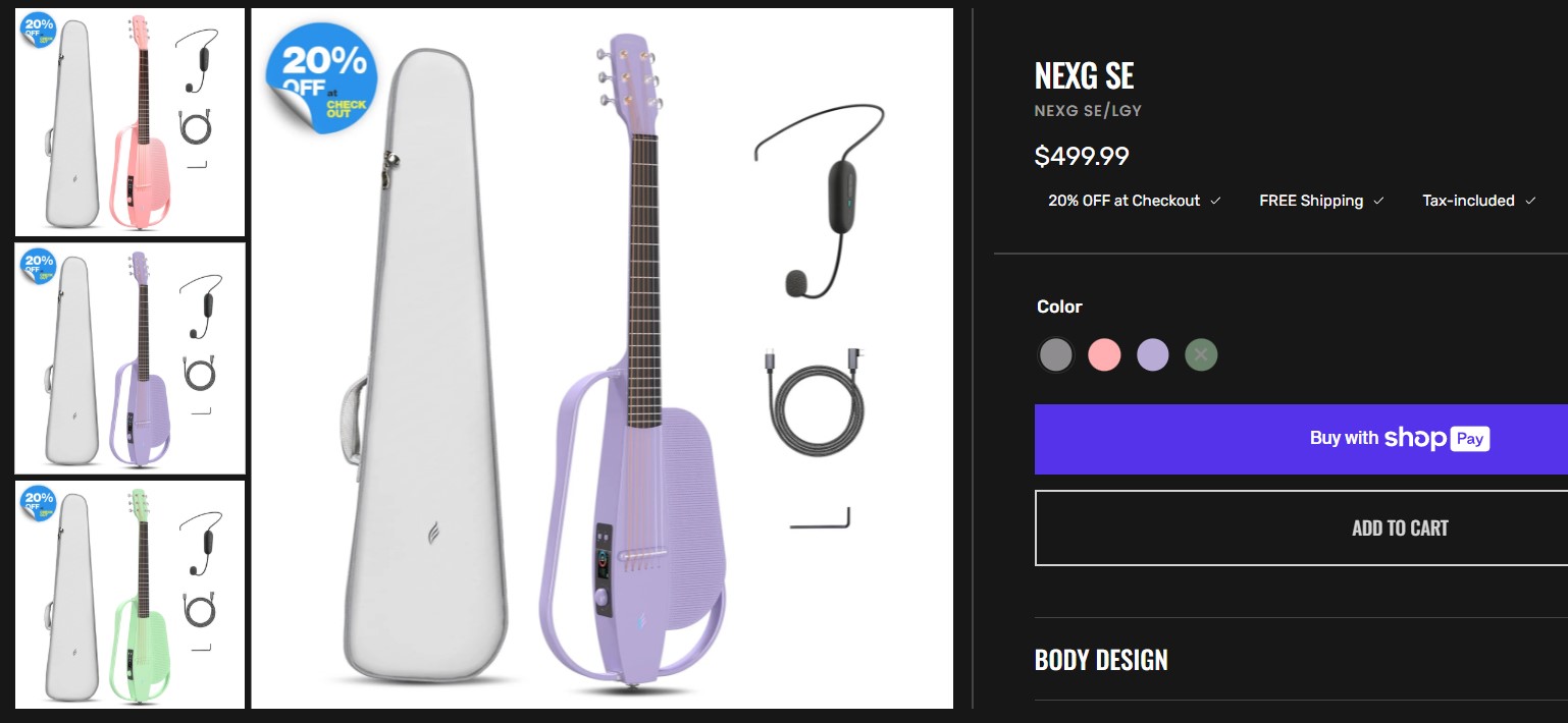 Enya Inspire — умная углепластиковая электрогитара для гиков - 27