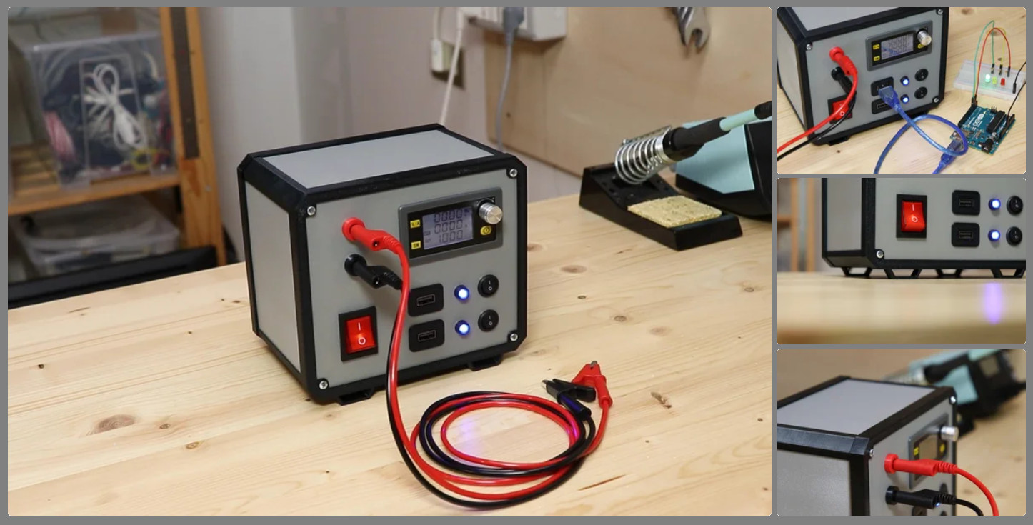 Лабораторный блок питания с плавной регулировкой, цифровым дисплеем и дополнительными выходами USB - 15