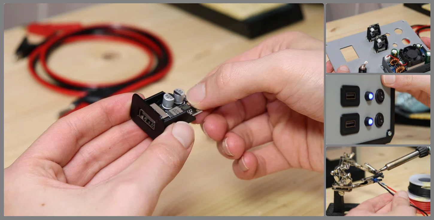 Лабораторный блок питания с плавной регулировкой, цифровым дисплеем и дополнительными выходами USB - 7