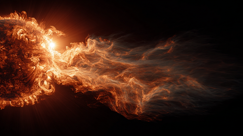 Земля в безопасности: мощный выброс плазмы сильно замедлился