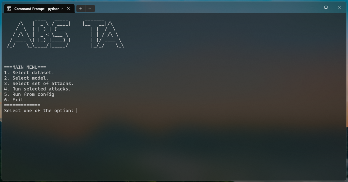 Рис. 5. CLI инструмента