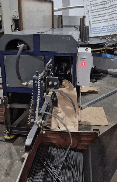 Рубим проволоку на прутки