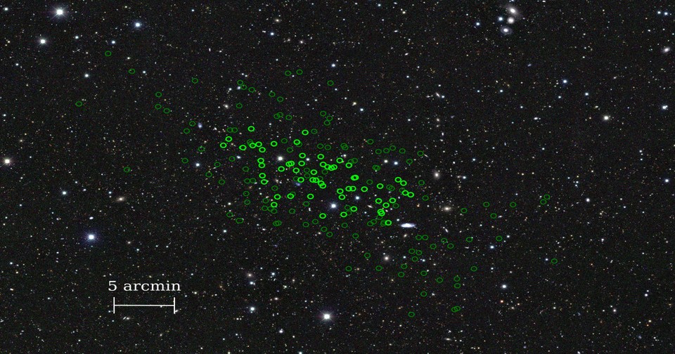 Карликовая галактика NGC 55-dw1