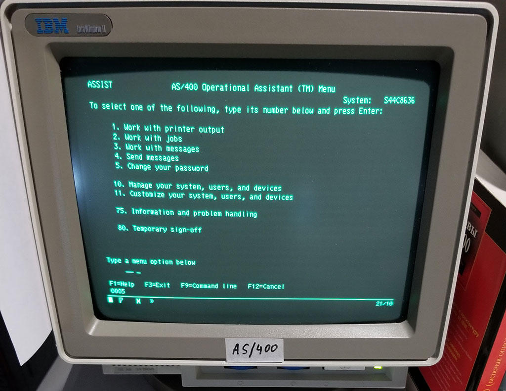 Монитор IBM AS/400