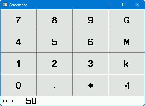 Рис. 9. Панель ввода частоты