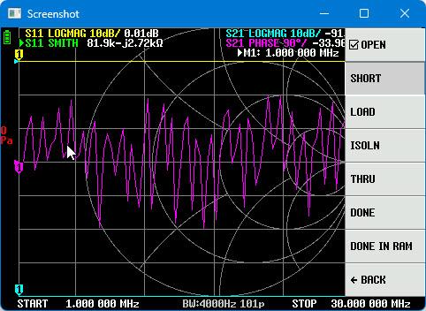Рис. 11. Выполнена калибровка в режиме Open