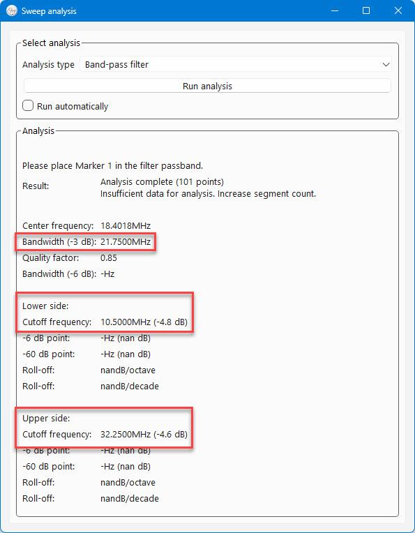 Рис. 29. Окно анализатора