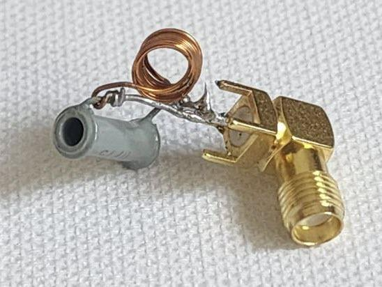 Рис. 47. Колебательный LC-контур для измерения резонансной частоты