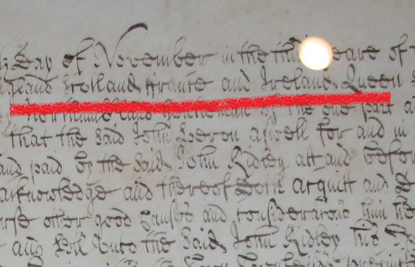 «…волею Бога Королева Англии, Шотландии, Франции и Ирландии…». О как!