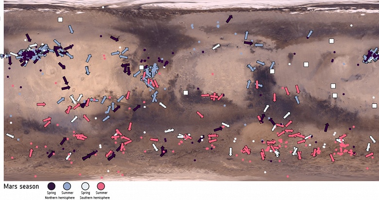 Марсианские пылевые вихри движутся быстрее, чем ожидалось &mdash; до 158 км/ч