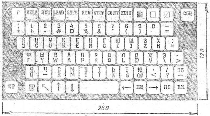 Вот она, классическая клавиатура "Специалиста"