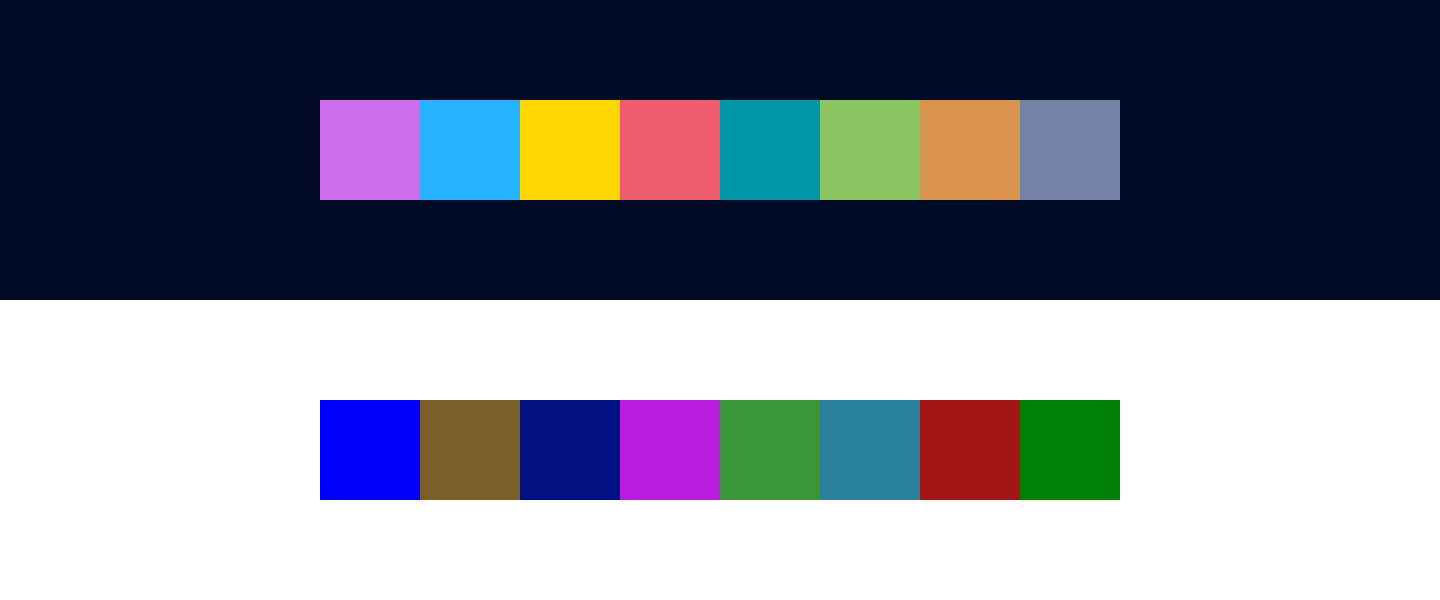 Обратите внимание, сколько цветов. Никто не может запомнить столько.