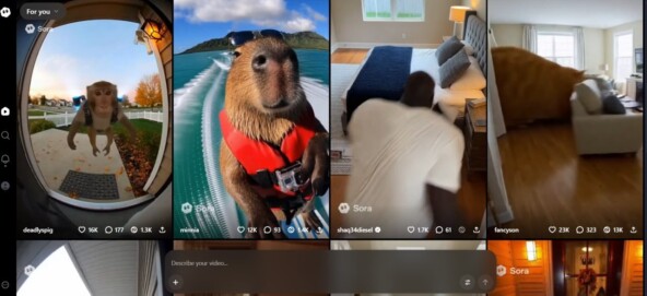 интерфейс Sora 2