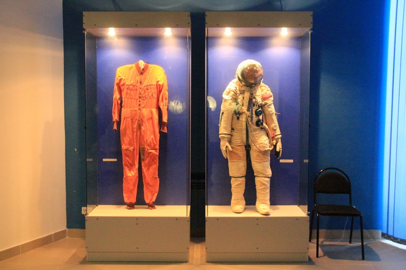 В музее есть даже скафандры космонавтов