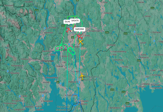 Неизвестные БПЛА в районе аэропорта Осло были зафиксированы 23, 27 и 30 сентября 2025 года