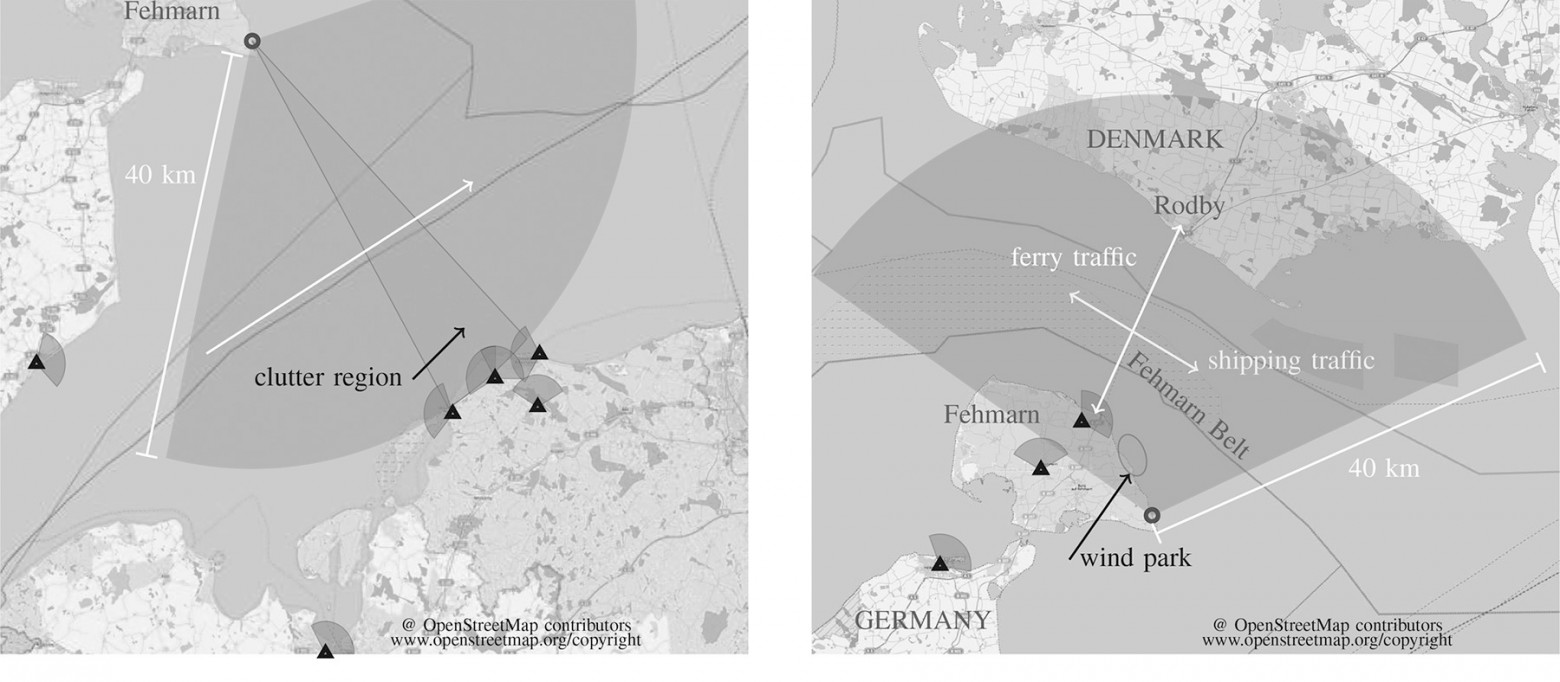Карты двух испытаний системы PCL в Балтийском море в 2014 году