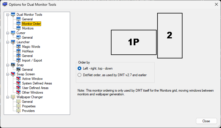 Пример работы DualMonitor Tools