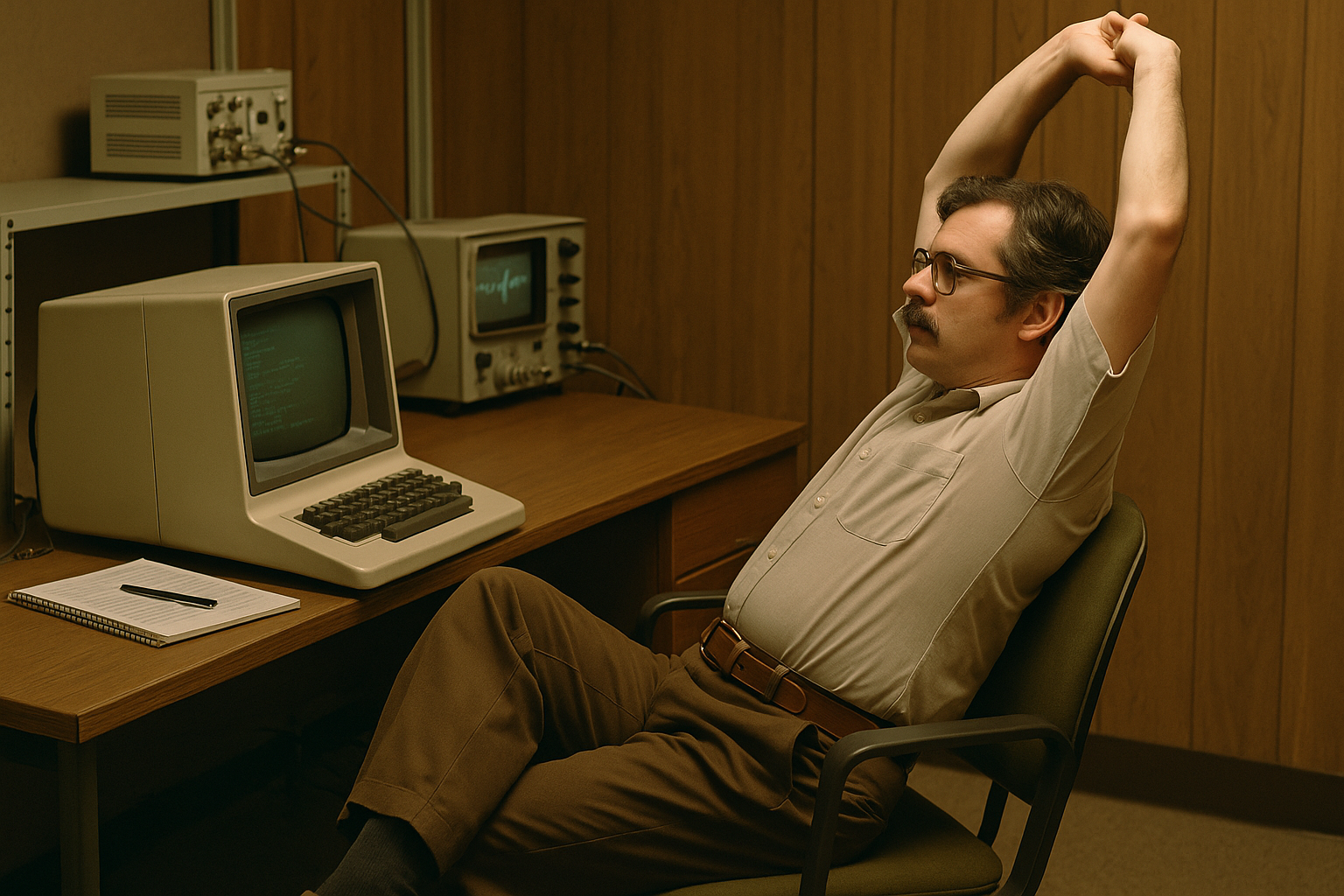 Как инженеры 70-х спасались от сидячей работы без фитнес-браслетов и MacBook’ов - 1