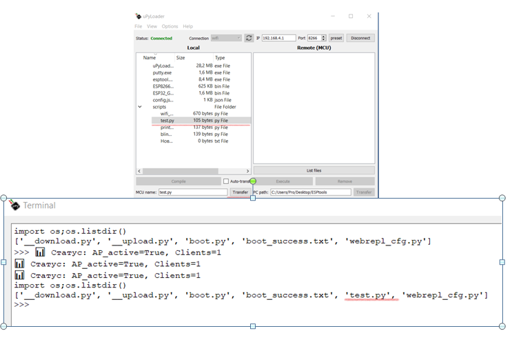 WebREPL и uPyLoader: Выбираем способ беспроводного управления ESP - 20