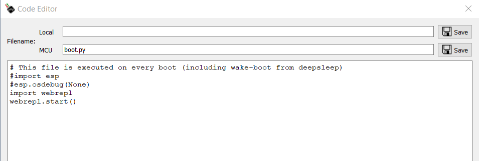 Открываем встроенный редактор