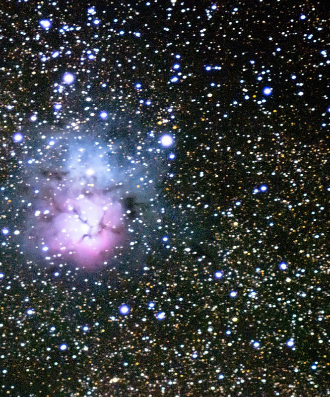 Это туманность Триффид, тоже с телескопом CelestronSLT 102