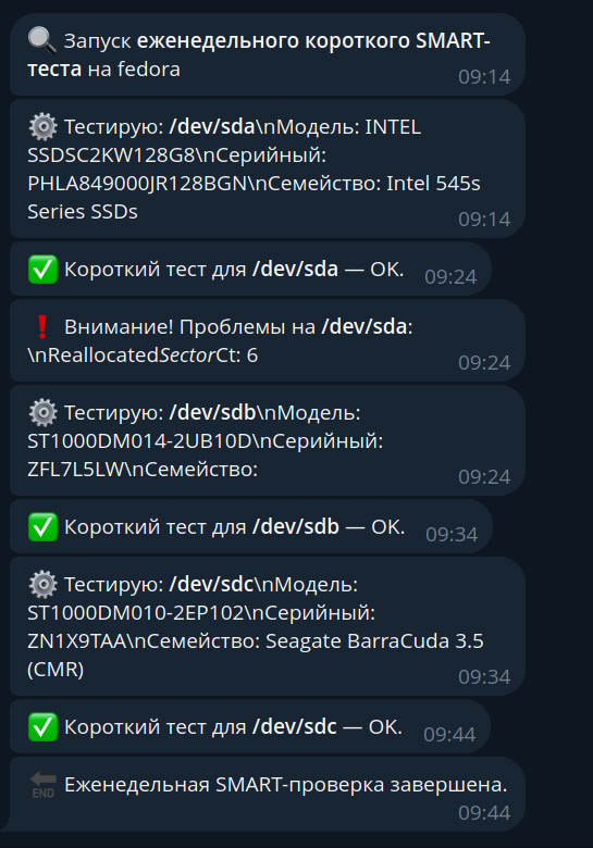 Мониторинг жёстких дисков - 1