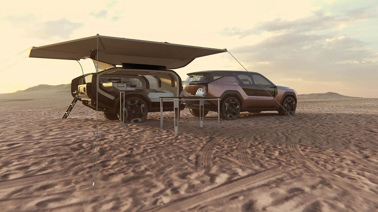 Предвестник совершенно нового Mitsubishi Pajero Sport? Представлен Mitsubishi Elevance &mdash; роскошный гибридный внедорожник с пятью моторами и внедорожным прицепом