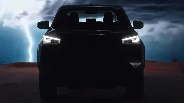 Одна платформа с новым Toyota Land Cruiser FJ: Toyota показали тизер Hilux следующего поколения