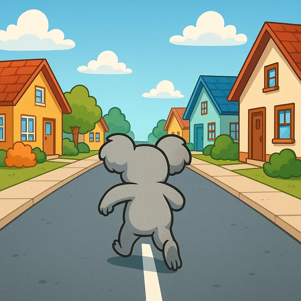 Коала-почтальон удаляется, но обязательно вернется с другими темами! С правой ногой все в порядке, просто она ну вот такая