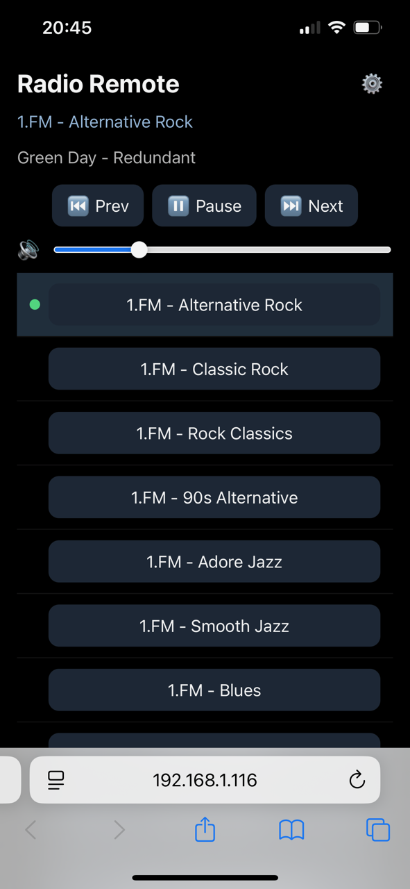 Отображение веб интерфейса в мобильном Safari