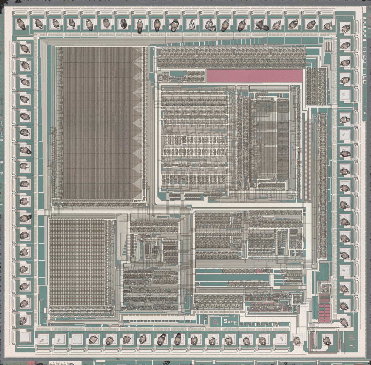 Микросхема Sunplus с маркировкой на кристалле PA2071-160