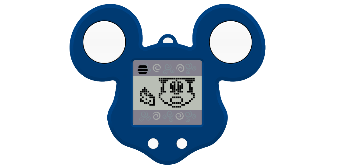 Ушастый виртуальный питомец, который тоже работает на 4-битном Holtek