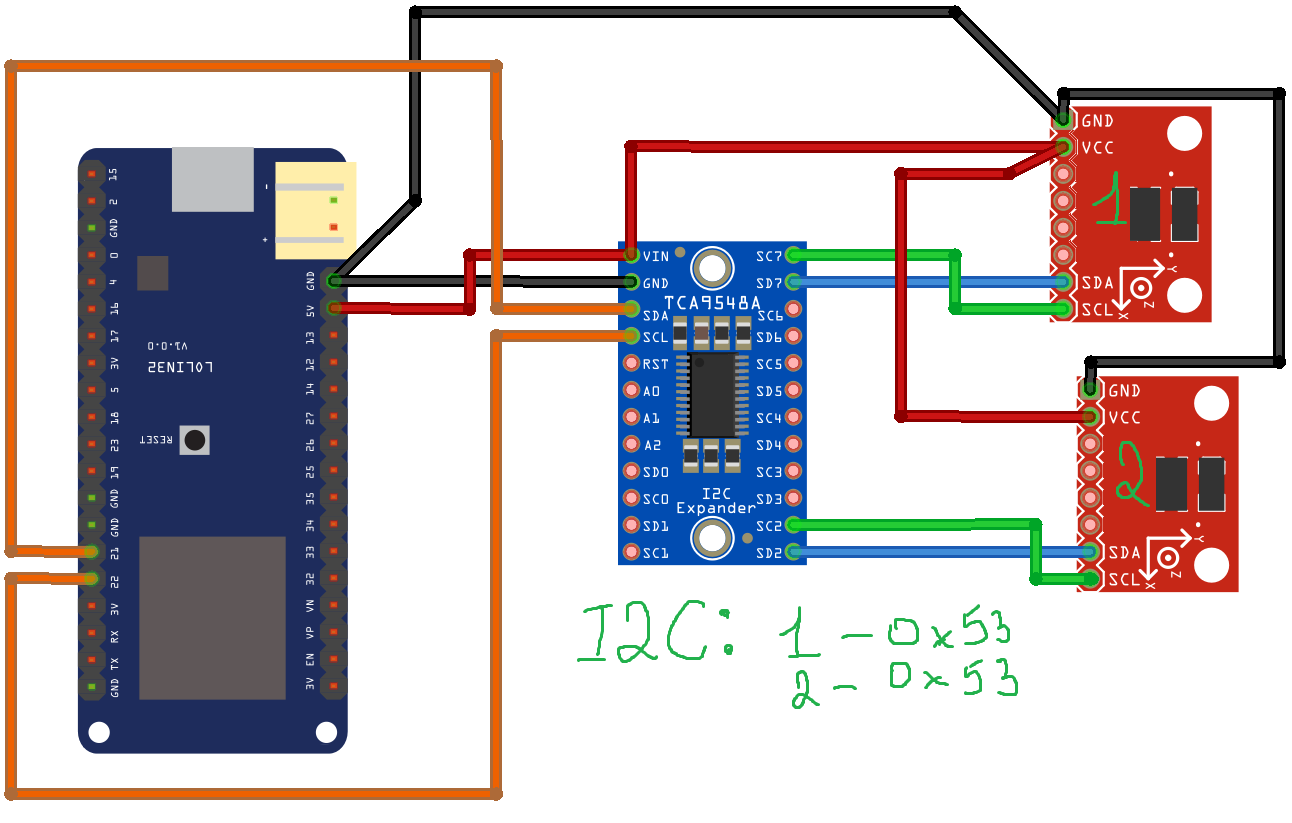 Нарисовал маленькую схему по подключению
