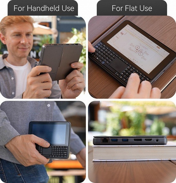 Это карманный Windows-ПК с экраном 5,7 дюйма, физической клавиатурой и массой 330 г. Представлен OmniOne Pocket PC