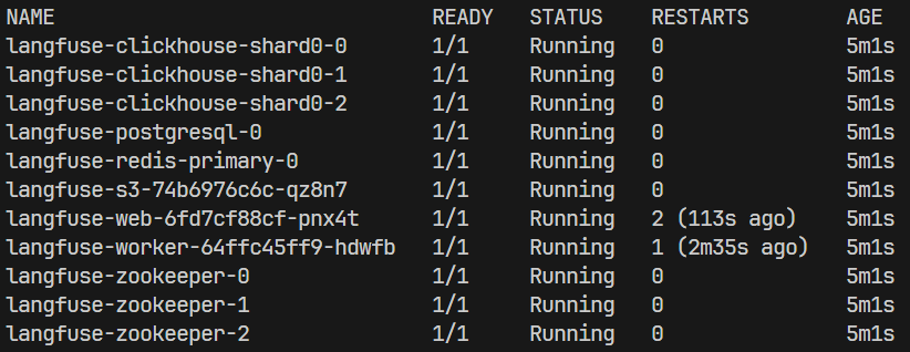 Установка Langfuse в Kubernetes - 2 Установка Langfuse в Kubernetes - 2