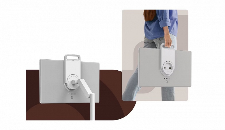 Один из этих мониторов имеет даже ручку для переноски. Samsung представила портативные домашние модели линейки Movingstyle