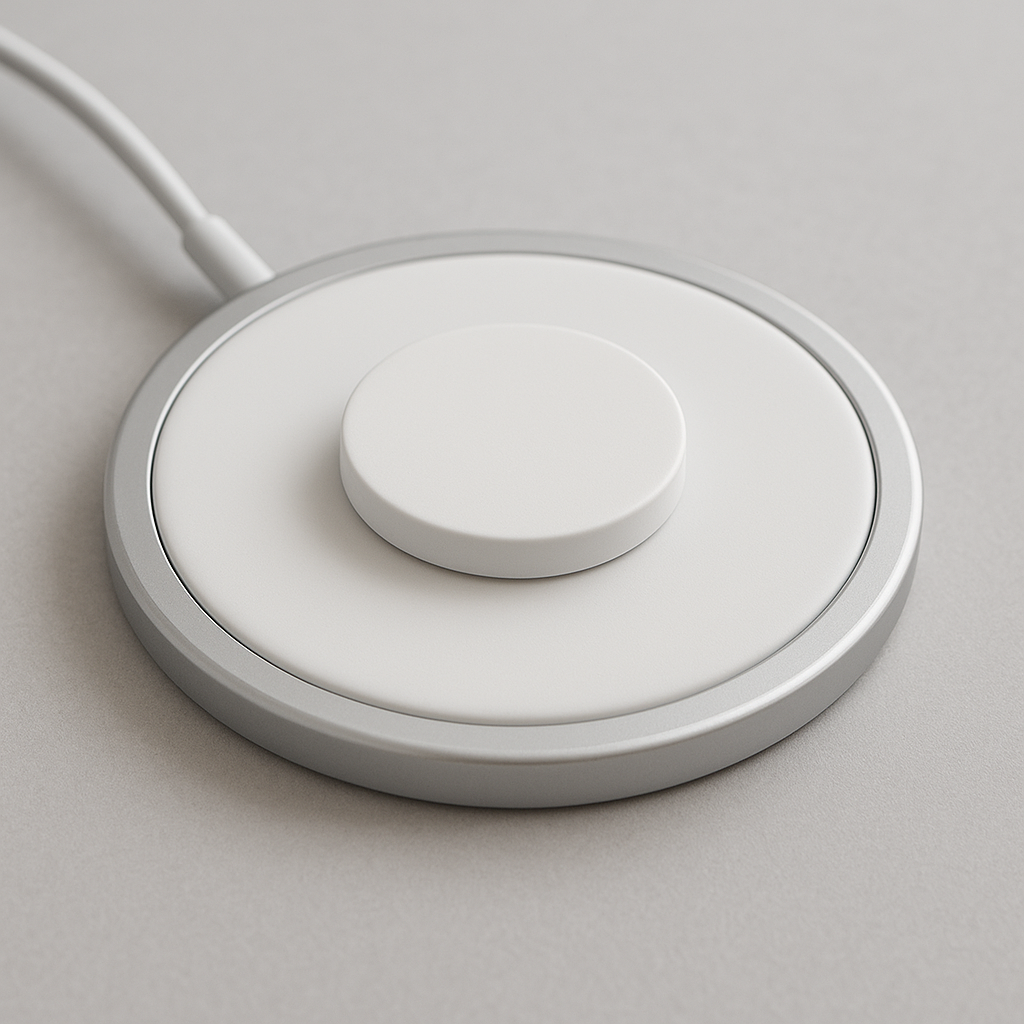 Для жителя периода, в который компьютеры выглядят как таблетки, подобная зарядка - ретрофутуризм. Но она объясняет сам принцип наглядно, на языке, доступном современному читателю. Скорее всего, зарядки будущего будут выглядеть... никак. А точнее, как адаптер, вставленный в сетевой фильтр где-нибудь под столом, и зонтиком накрывающий несколько кубометров пространства над собой. Так что данная иллюстрация лишь разъясняет, но никак не прогнозирует. 