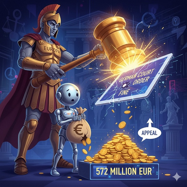Европа снова штрафует Google. Немецкий суд обязал компанию выплатить 572 млн евро, но Google будет подавать апелляцию 
