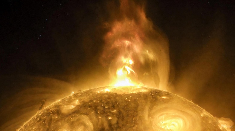 До Земли дошёл последний выброс от мощнейшей вспышки X-класса - 1 До Земли дошёл последний выброс от мощнейшей вспышки X-класса