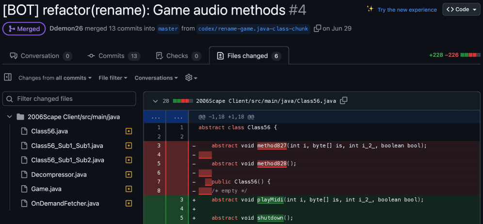 Стандартизация имён переменных в нескольких файлах.