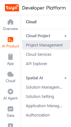 Страница создания облачного проекта