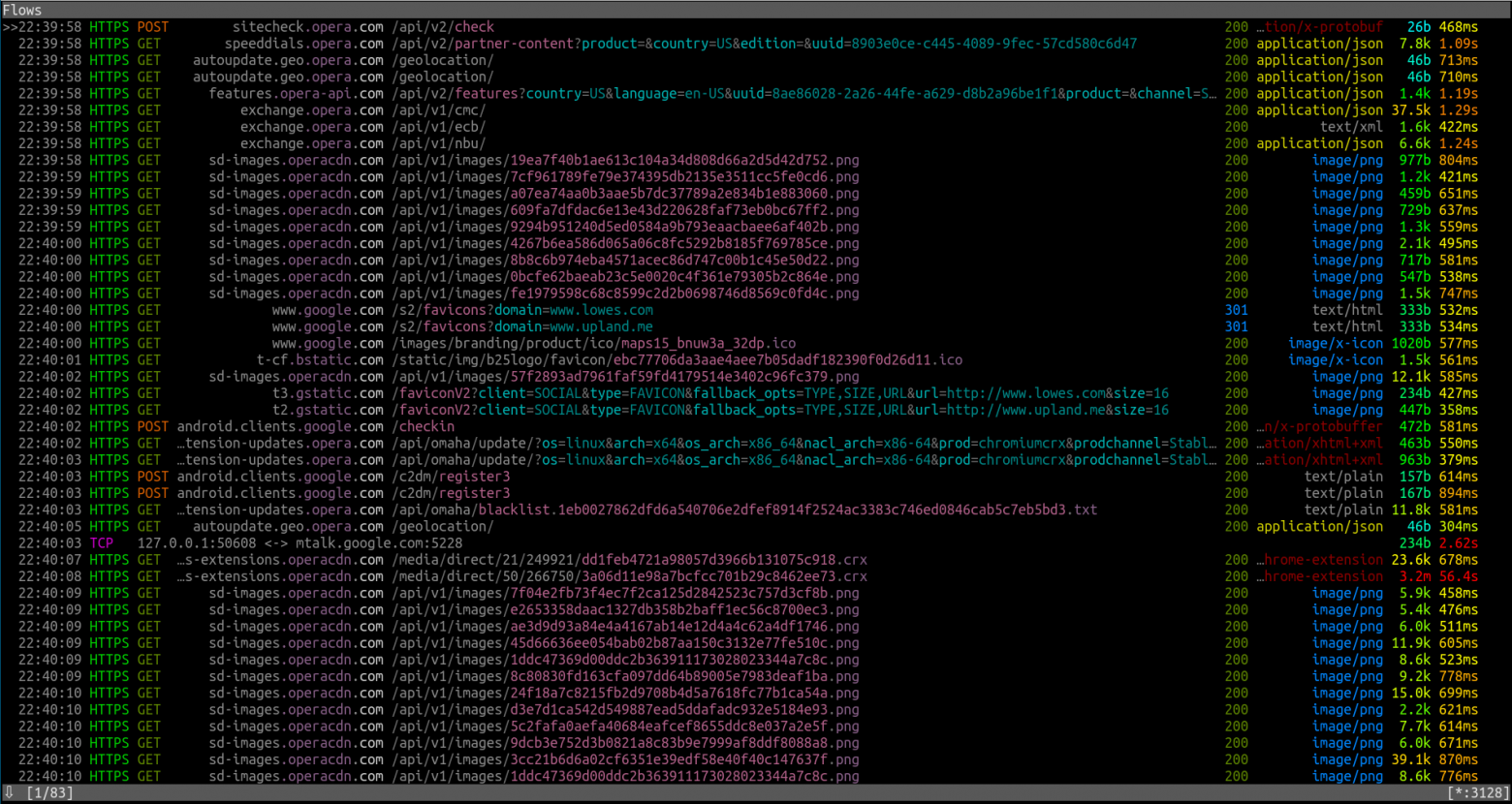 При первом запуске выполняется 83 запроса