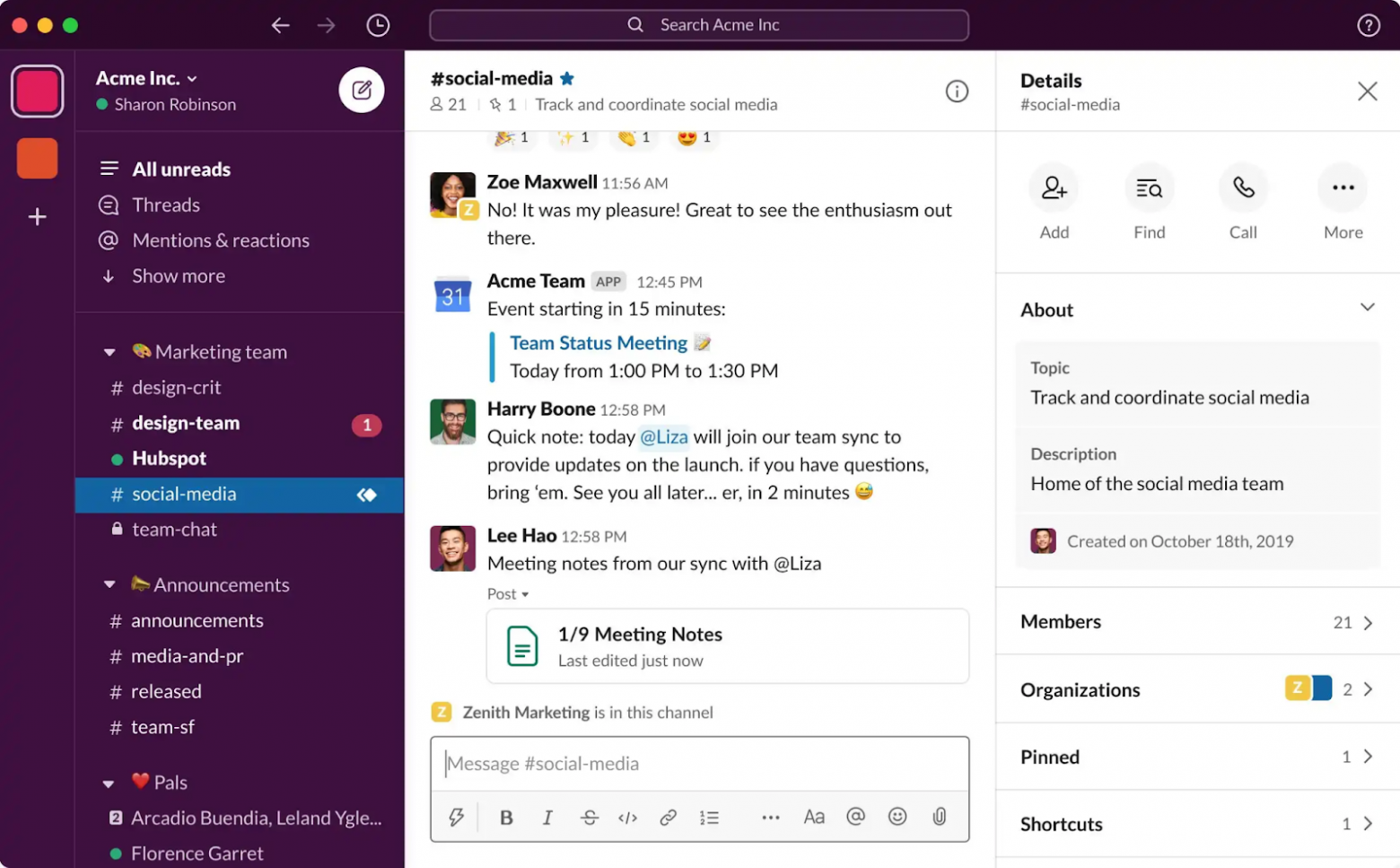 Стоит взглянуть на Slack — аж дрожь берёт от его пушей