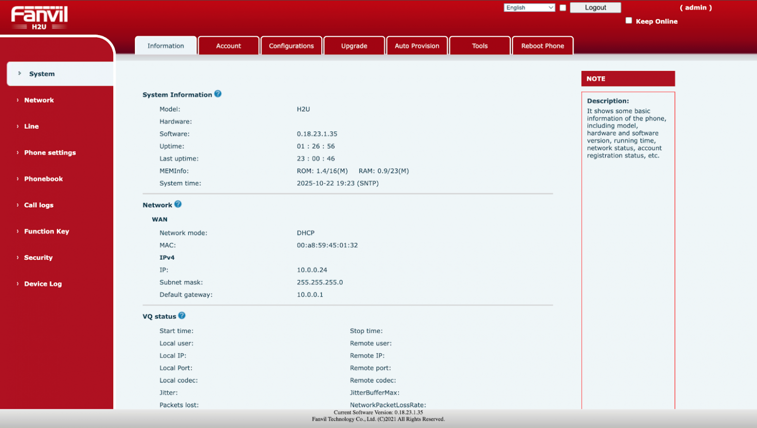 Главная страница админки